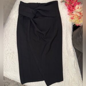 2 x 20$ Zara Black Knot-Waist Pencil Skirt Size Small